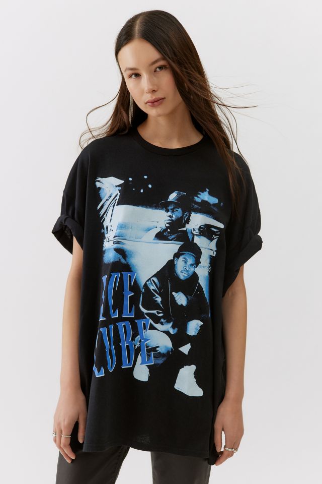 Ice Cube Acid Wash T-Shirt Dress