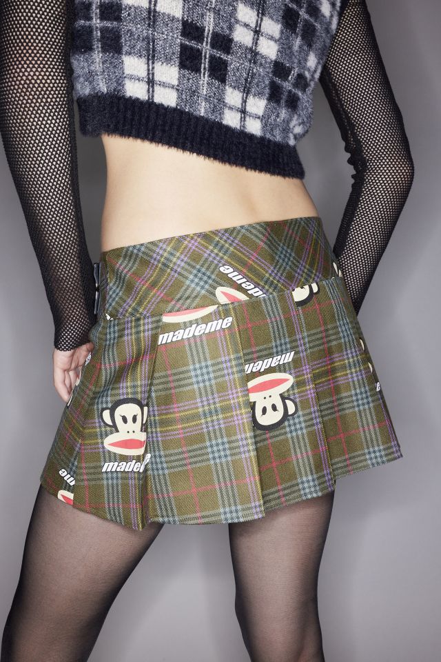 MadeMe X Paul Frank Plaid Mini Skirt #1