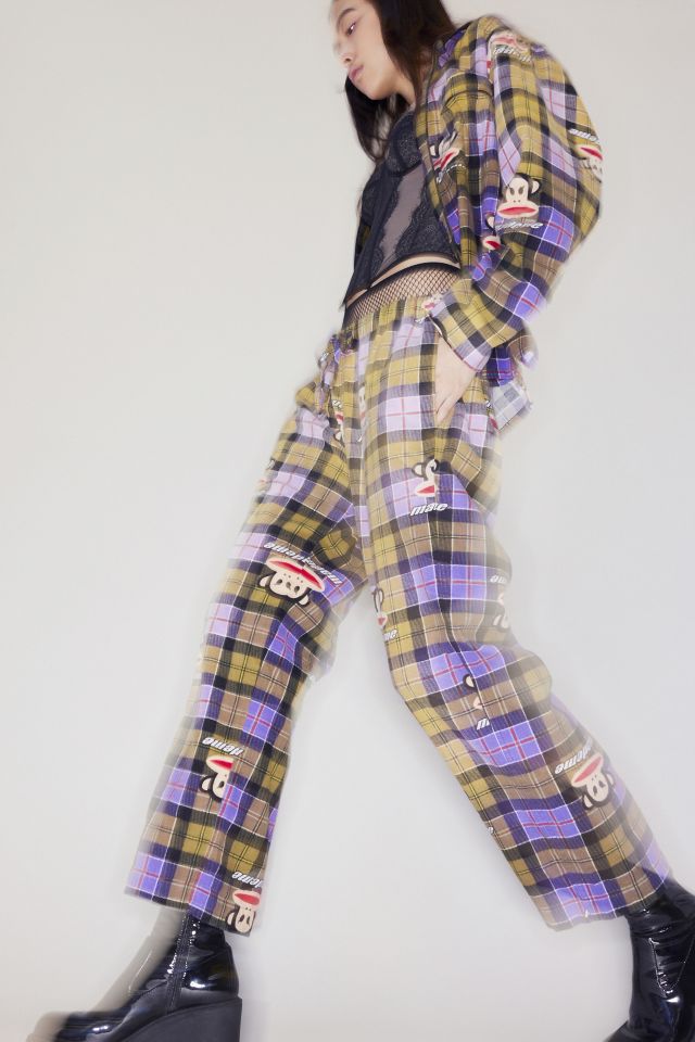 boxercraft Gray/Blue Plaid PJ Pants Blue Power M - Mercy Academy