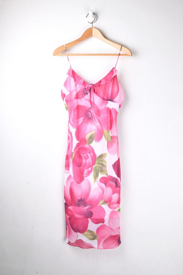 Vintage Y2k Printed Pink Dress | Urban Outfitters