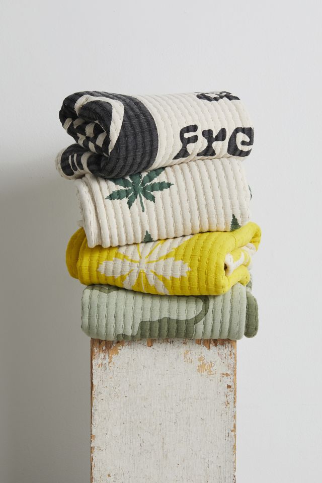 Happy Leaf Throw Blanket #3