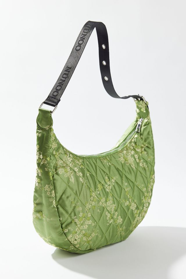 Sac Croissant en Soie Fleurie Núnoo Stella #1