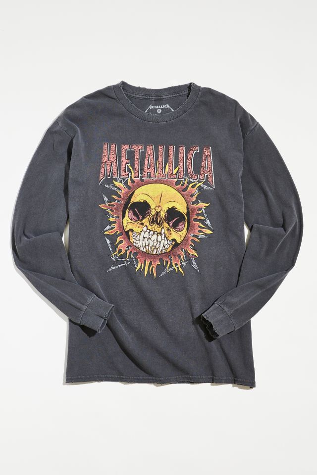 Metallica Sun Long Sleeve Tee | Urban Outfitters
