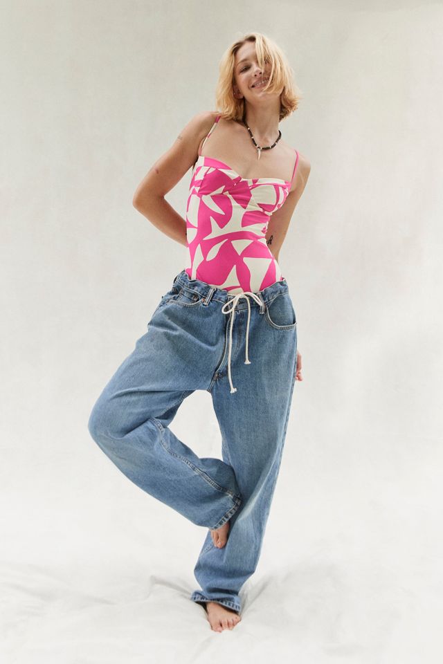 Juillet Bowie Printed OnePiece Swimsuit Urban Outfitters