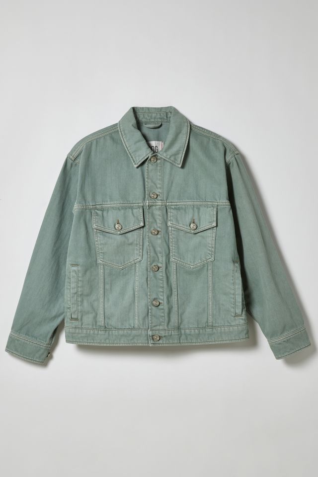 Light green hot sale denim jacket