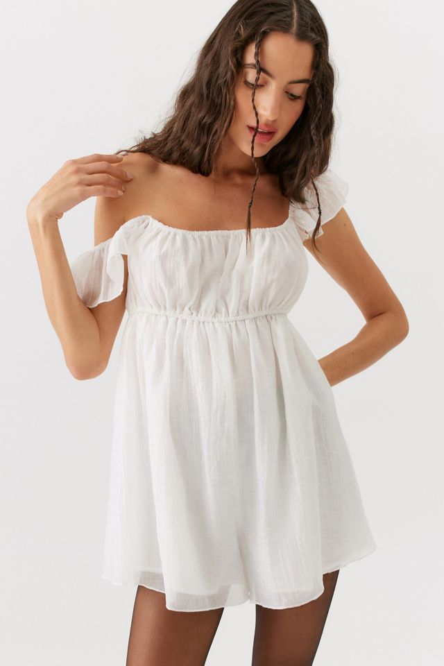 UO Kate Babydoll Romper | Urban Outfitters