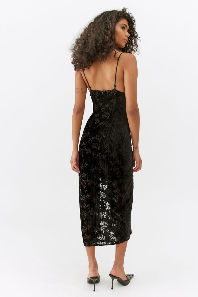 Robe Midi en Velours UO Mallory #2