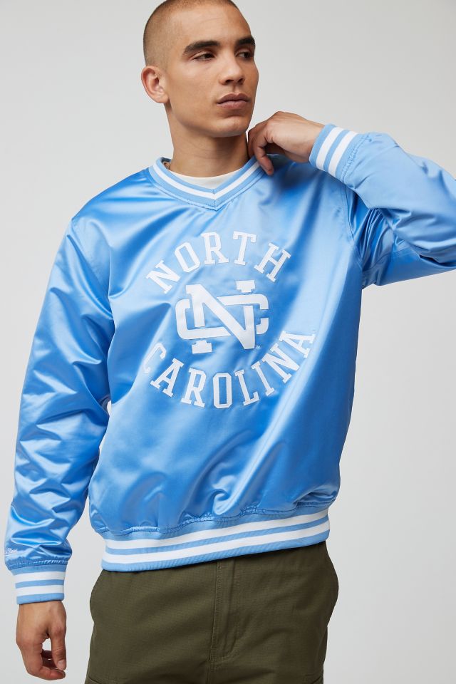 Mitchell & Ness NCAA University Of North Carolina Sideline Pullover Varsity  Jacket