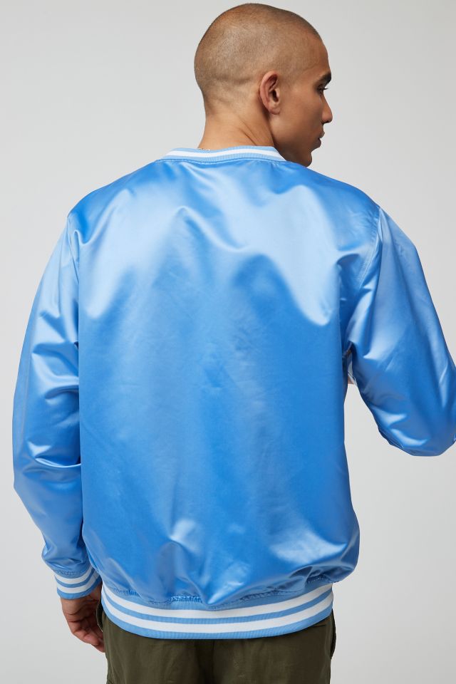 Mitchell & Ness NCAA University Of North Carolina Sideline Pullover Varsity Jacket #3