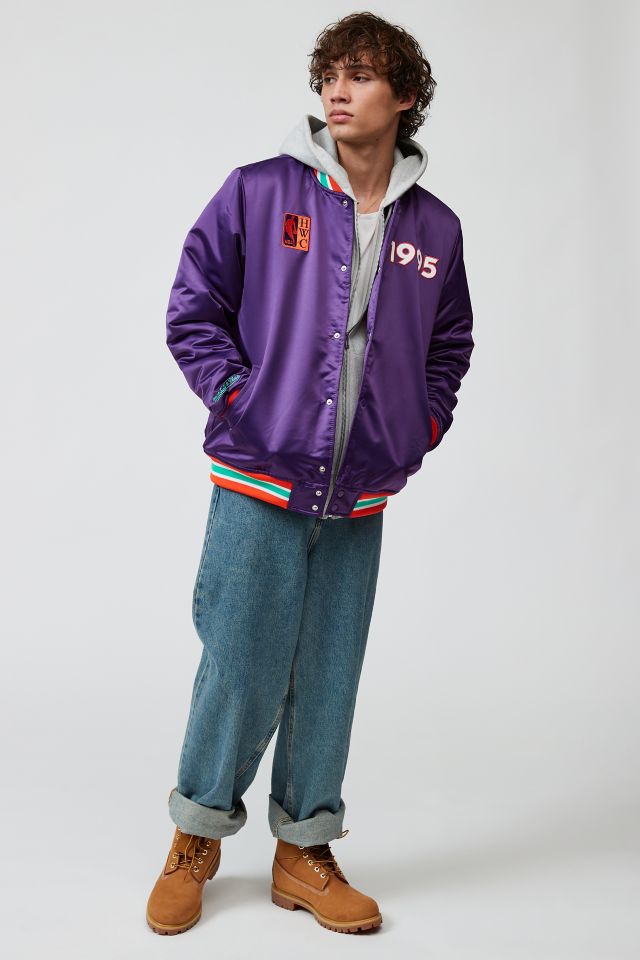 Mitchell & Ness Heavyweight Satin Varsity Jacket #2