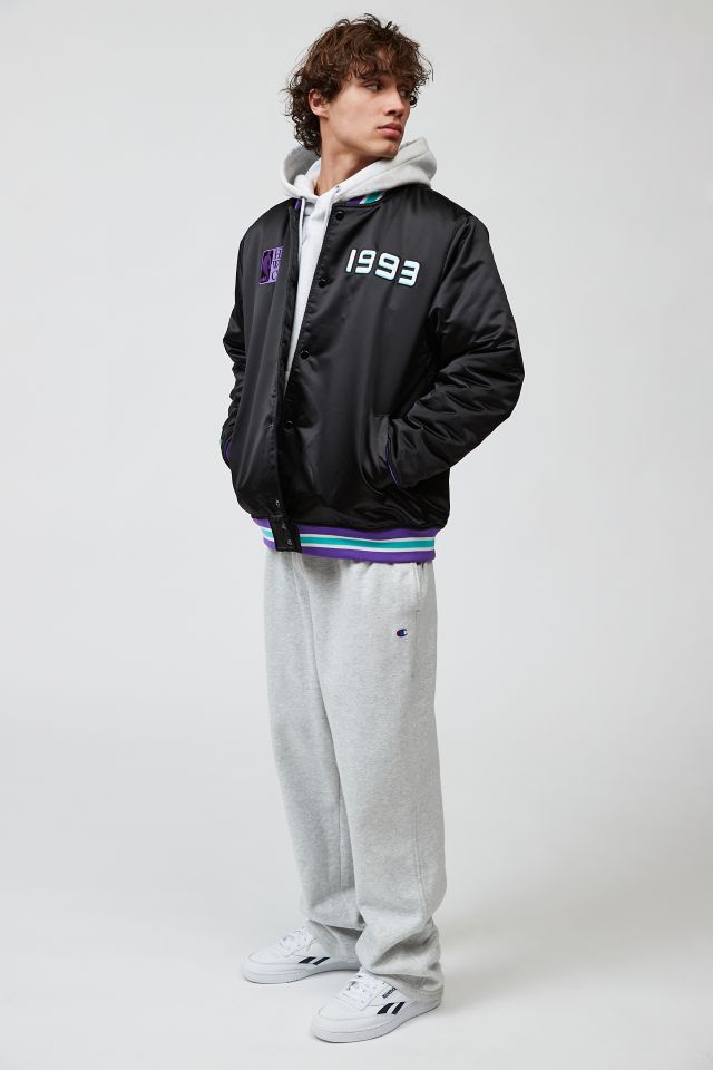 Veste universitaire en satin épais NBA Mitchell & Ness #1