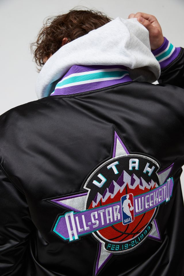 Veste universitaire en satin épais NBA Mitchell & Ness #2