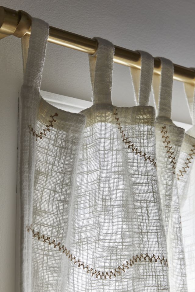 Squiggle Embroidery Window Panel #2