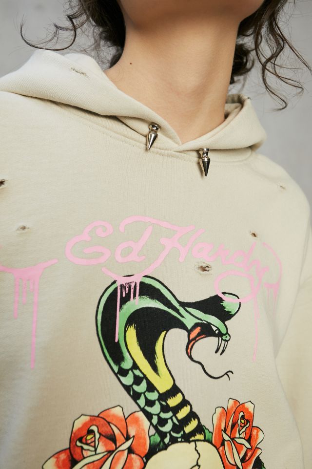 Sweat à Capuche Ed Hardy Exclusif UO Serpent Orné #1