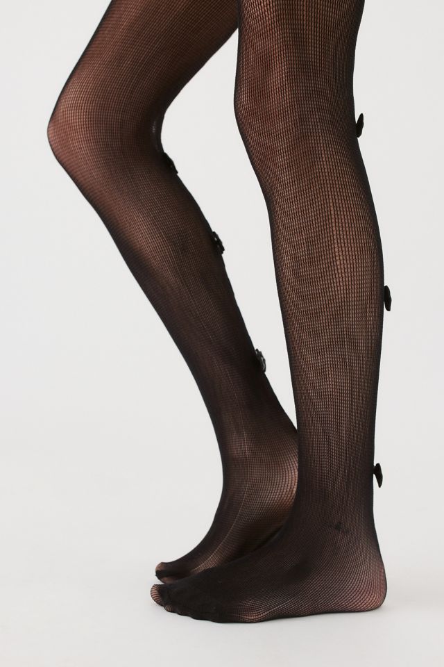 Bow-Trimmed Fishnet Tight #2