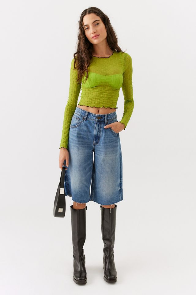 UO Mimi Semi-Sheer Textured Top #2