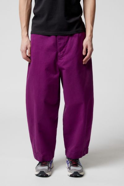 Urban Outfitters Uo Twill Curved Beach Pant In Purple