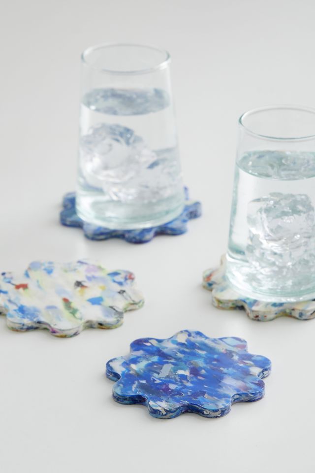 Faye Recycled Coaster Set Of 4 Urban Outfitters Canada