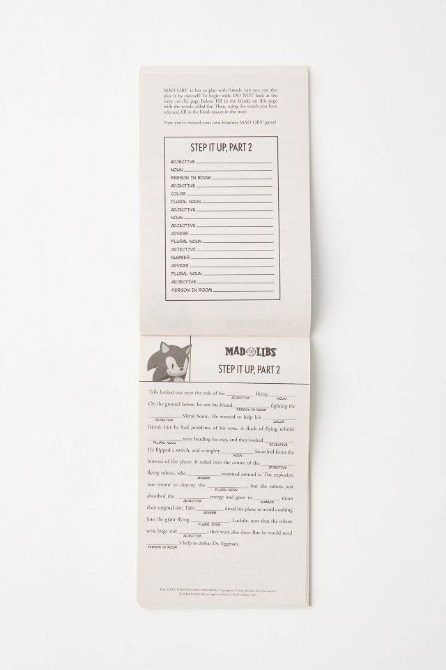 Sonic The Hedgehog Mad Libs: World's Greatest Word Game By Rob Valois #1
