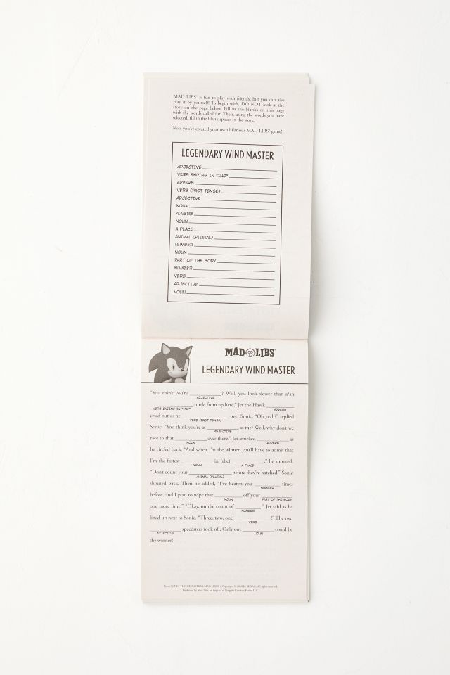 Sonic The Hedgehog Mad Libs: World's Greatest Word Game By Rob Valois #2