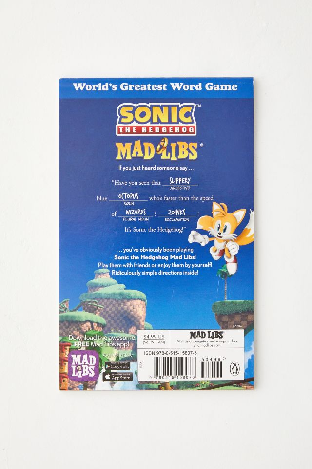 Sonic The Hedgehog Mad Libs: World's Greatest Word Game By Rob Valois #5