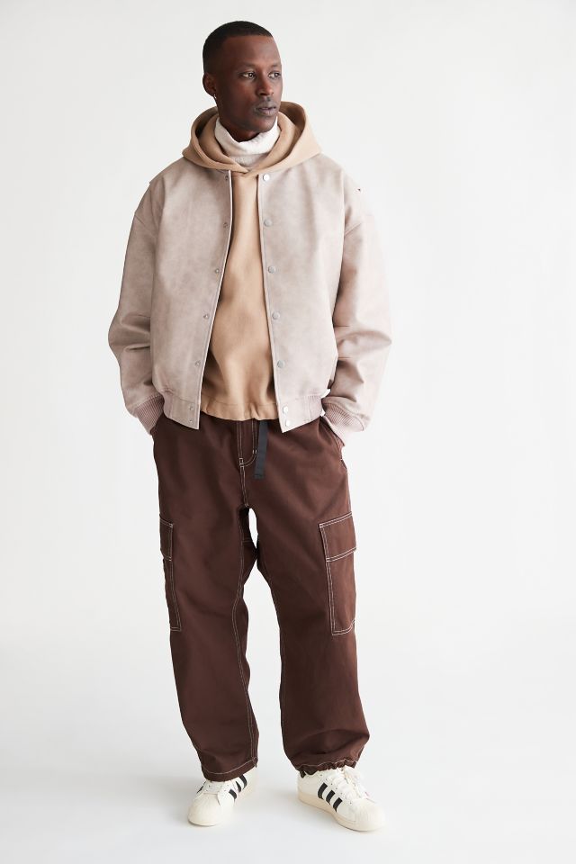 Standard Cloth Faux Leather Flight Jacket #1
