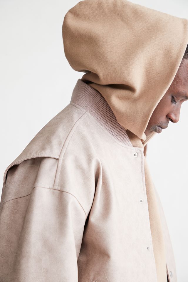 Standard Cloth Faux Leather Flight Jacket #2