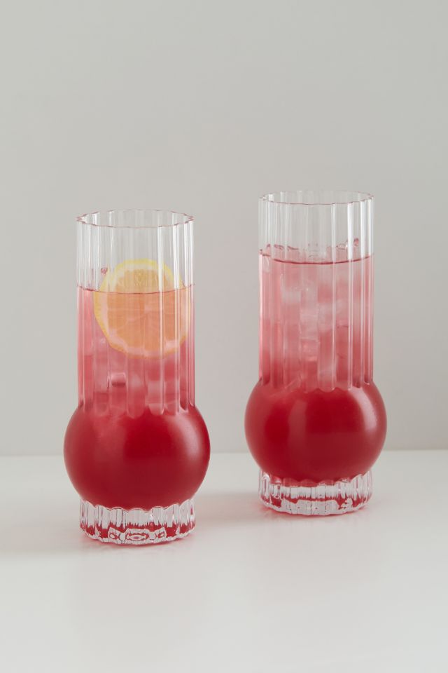 Deco Highball Glass Set Of 2 Urban Outfitters