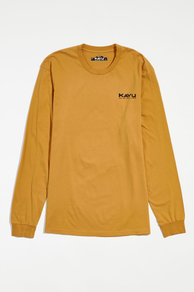 KAVU Etch Logo Long Sleeve Tee | Urban Outfitters