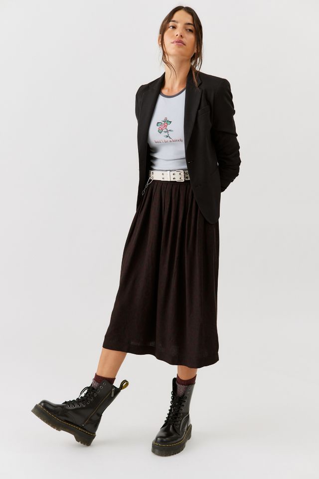 Black midi outlet skirt urban outfitters