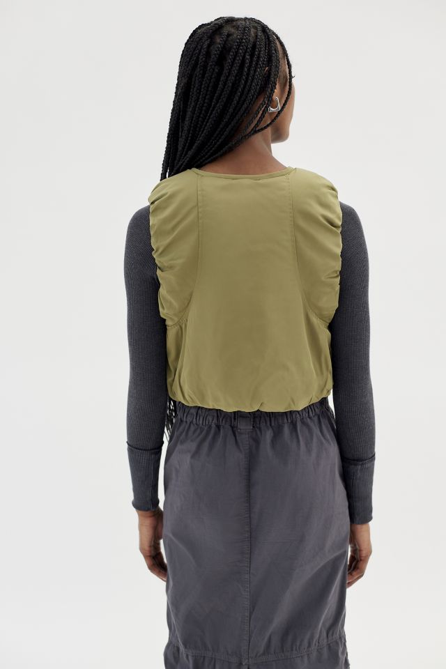 UO Drew Cropped Zip-Up Vest #2