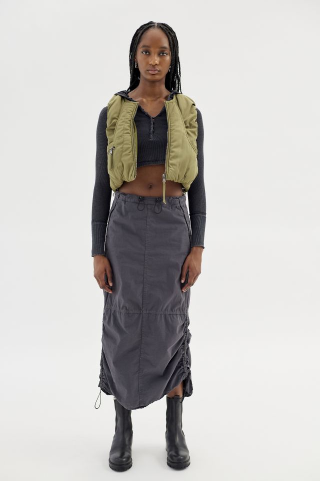 UO Drew Cropped Zip-Up Vest #3
