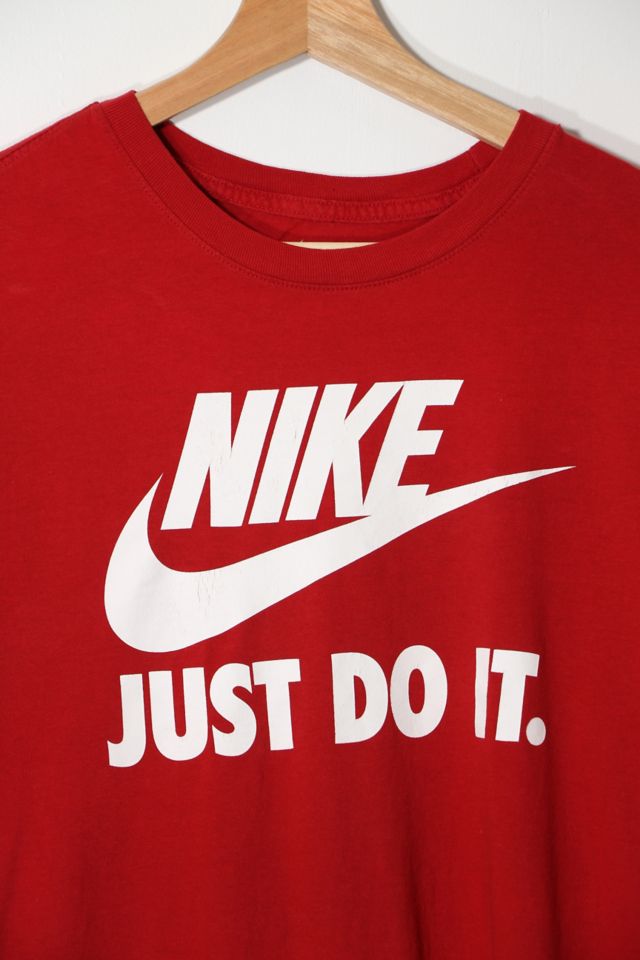 just do it nike shirt red