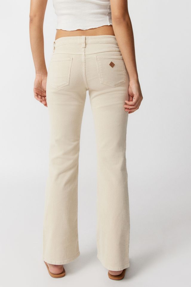 Women's Beige Flare Jeans