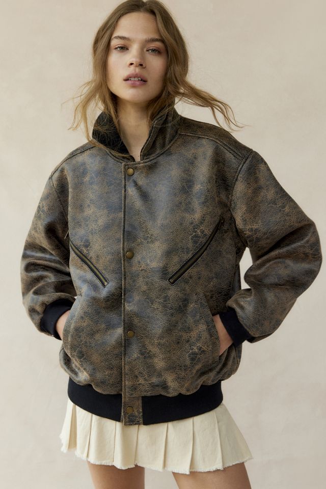 Urban outfitters faux leather jacket sale