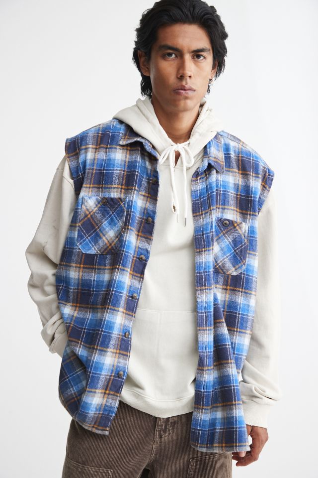 Urban outfitters flannel online hoodie