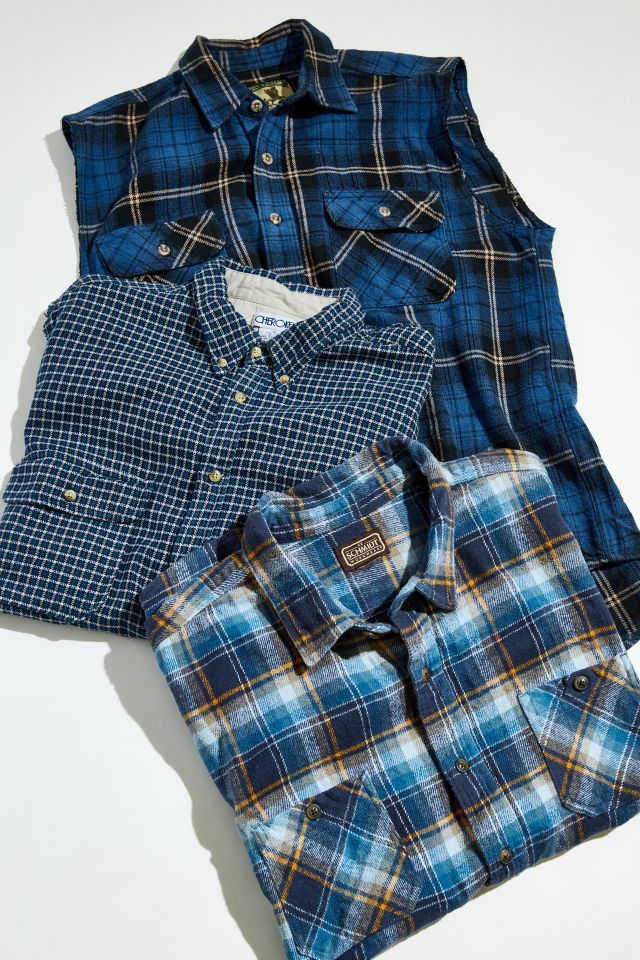 Urban Renewal Remade Sleeveless Cutoff Flannel Shirt #1