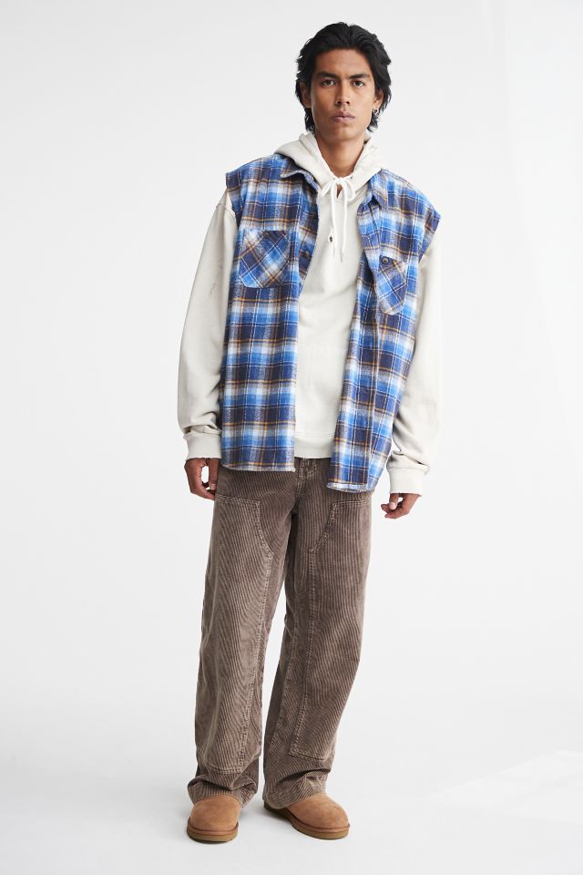 Urban Renewal Remade Sleeveless Cutoff Flannel Shirt #2