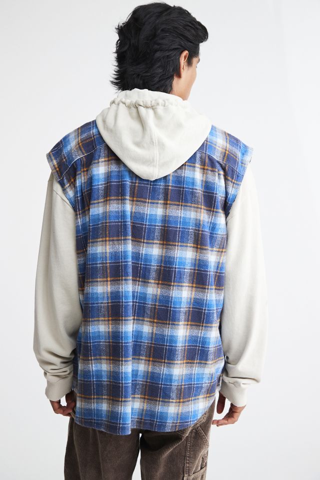 Urban Renewal Remade Sleeveless Cutoff Flannel Shirt #4