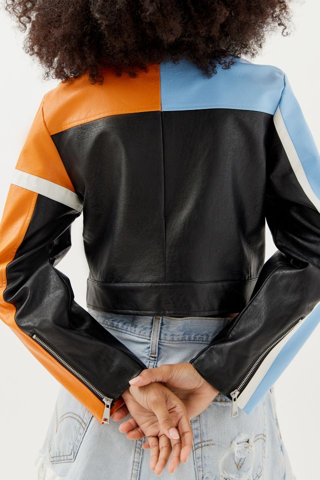UO Snoh Faux Leather Moto Jacket #4