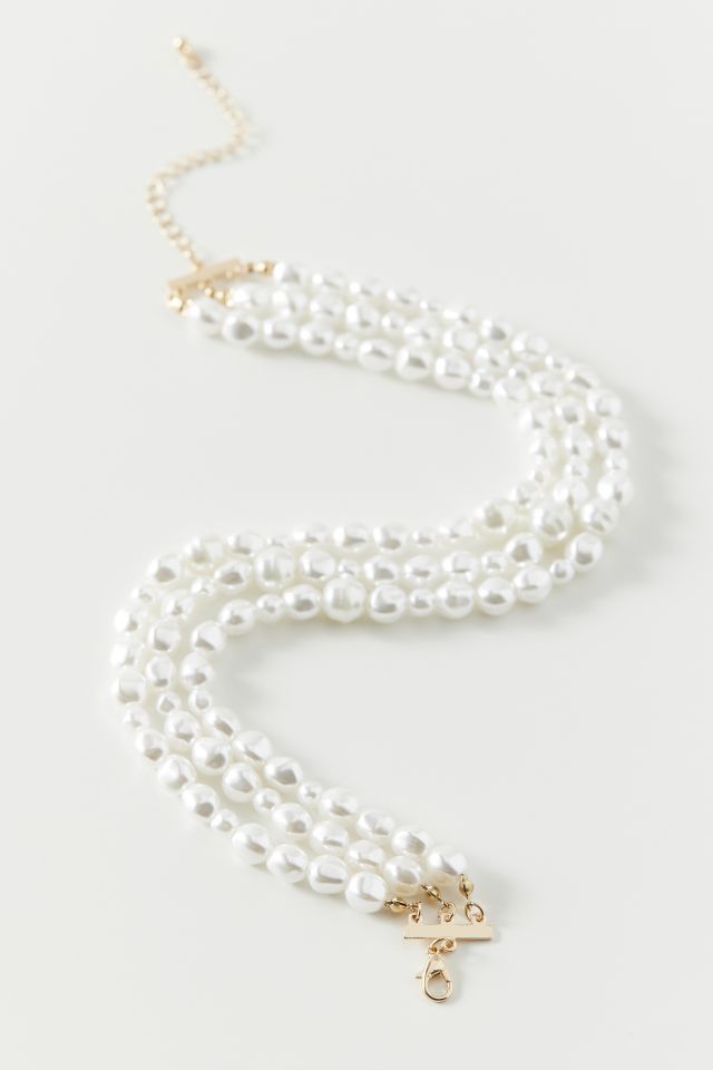 Leia Layered Pearl Choker #1