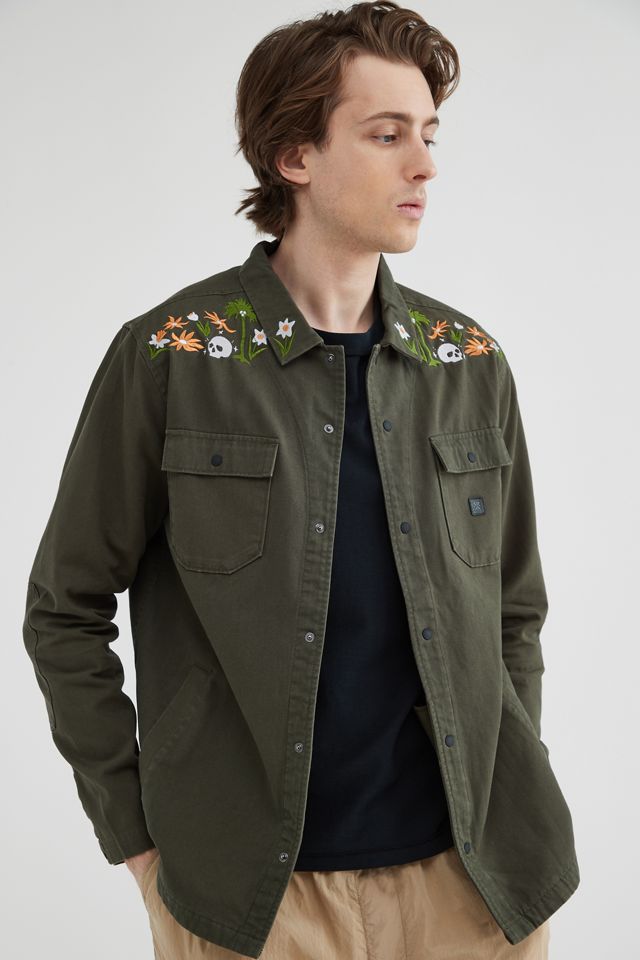 Roark Hebrides Lightweight Canvas Embroidered Shirt | Urban Outfitters