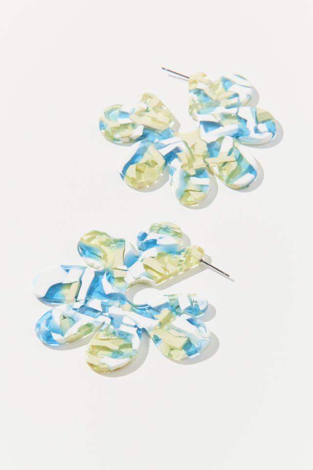 Darcia Statement Flower Hoop Earring #2