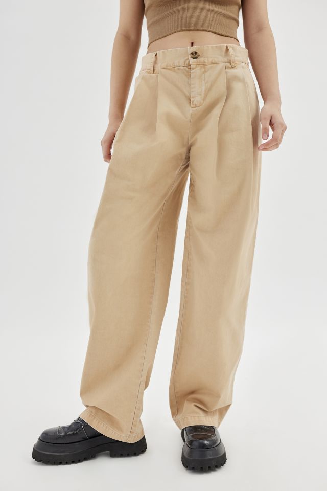 Pleated on sale chino pants