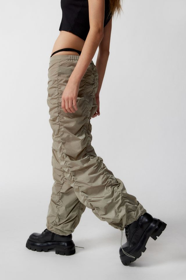 UO Bella Ruched Pant | Urban Outfitters Australia Official Site