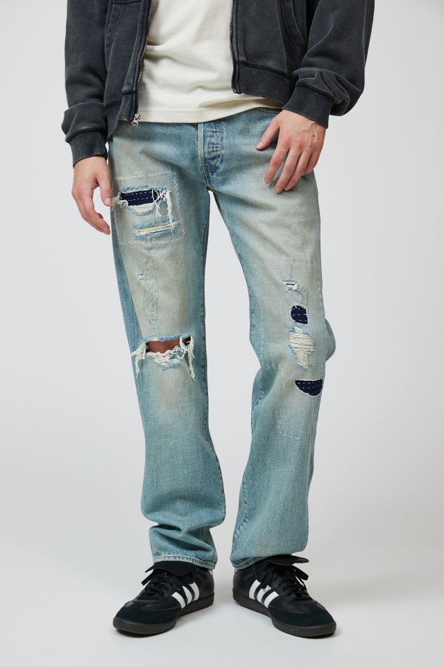 sjælden ikke århundrede Levi's® 501 Slim Fit Patchwork Jean | Urban Outfitters
