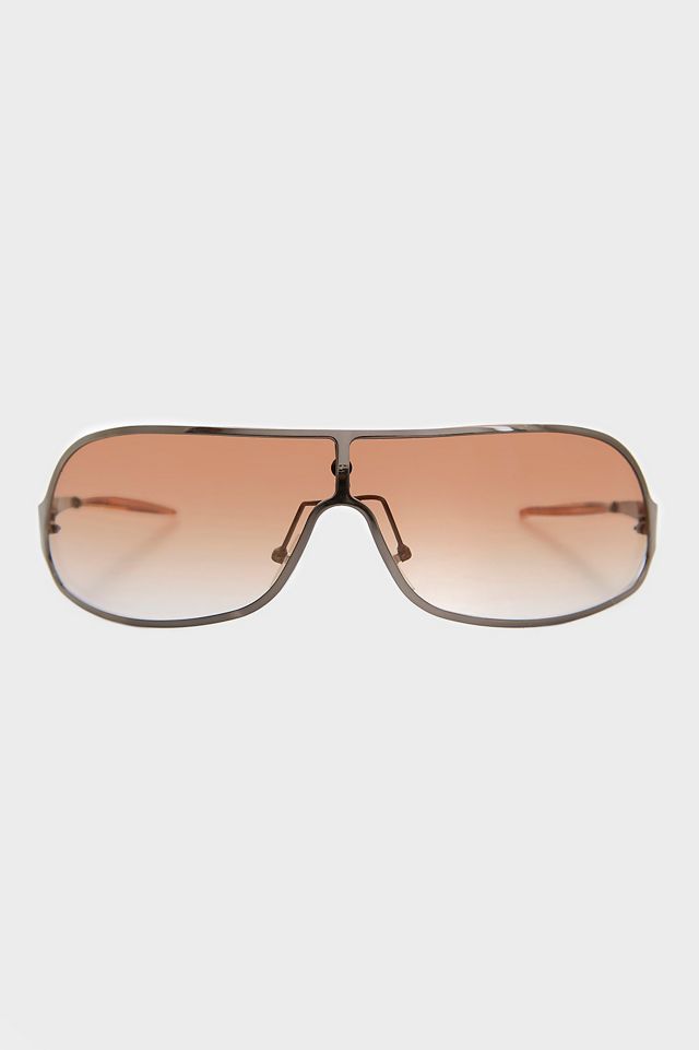 Vintage Story Tinted Lens Shield Sunglasses #1