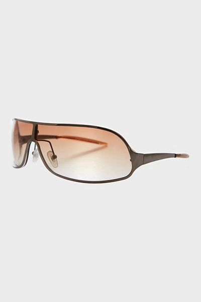Vintage Story Tinted Lens Shield Sunglasses
