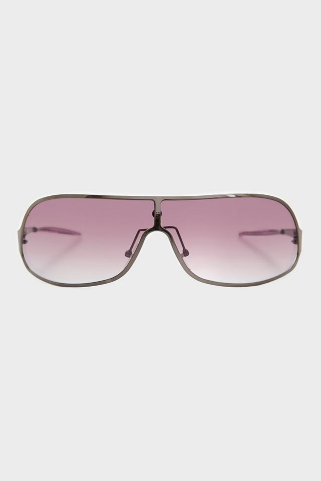 Vintage Story Tinted Lens Shield Sunglasses #1