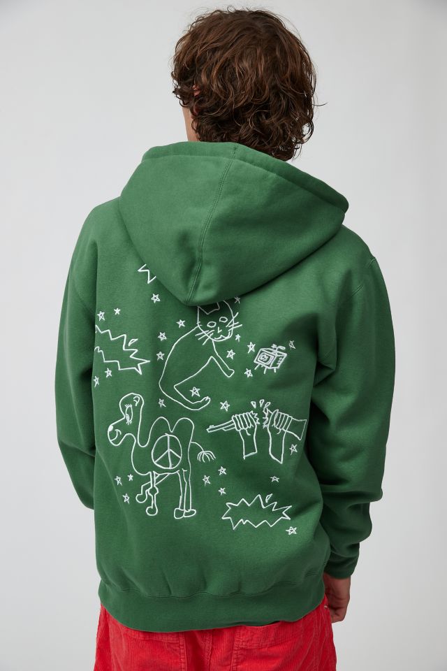 OBEY Scribbles Full Zip Hoodie Sweatshirt | Urban Outfitters